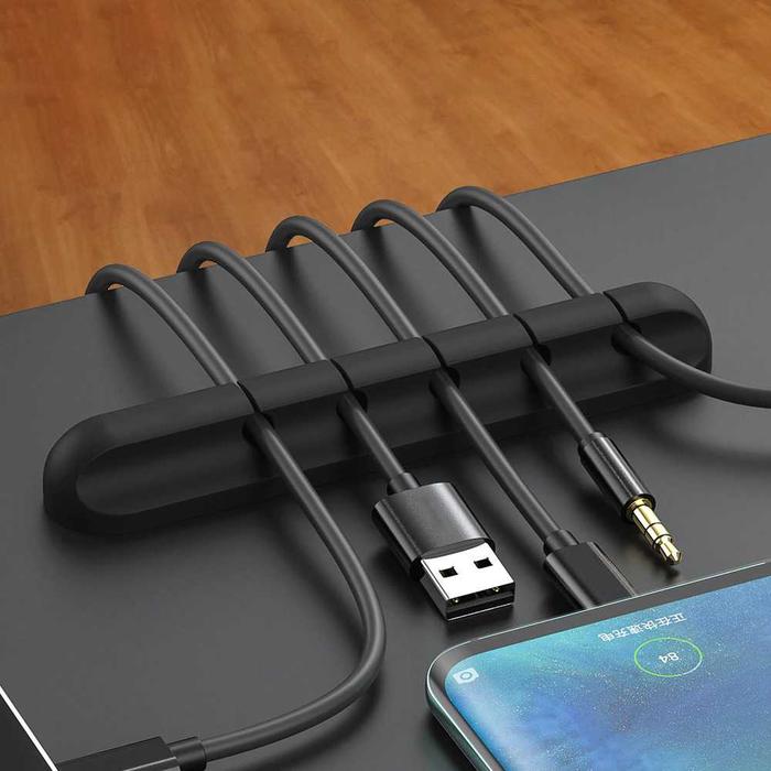 APEN Klip Kabel Organizer Silicone Cable Clip Pengikat Kabel Merapikan Kabel - KR-8006