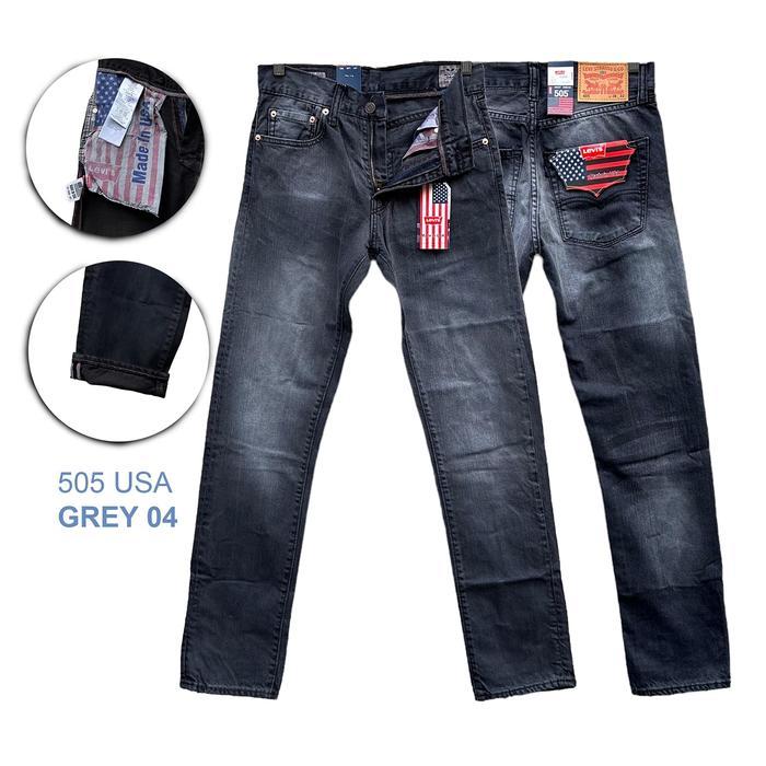 Celana Jeans Pria Original Import 505 Reguler Fit Salvedge Made  USA