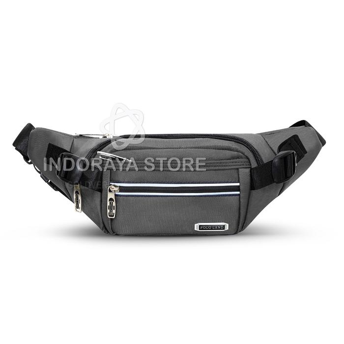 POLO LAND Tas Selempang Pria Slingbag Waistbag Cowok Slempang Pria Antiair