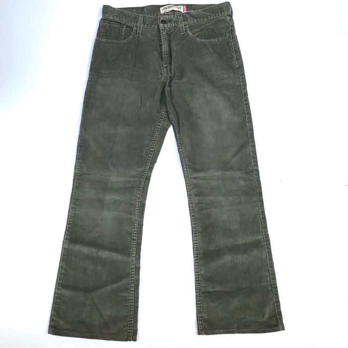 Army Green Fadded Levi’s 527 Corduroy Low Boot Cut - Unisex