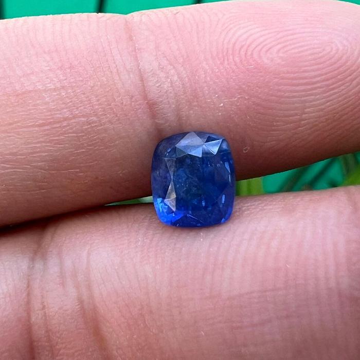 Natural Royal Blue Sapphire Safir Sri Lanka 1,98 ct memo BIG Lab Luster Gemericik Kristal Eye Clean