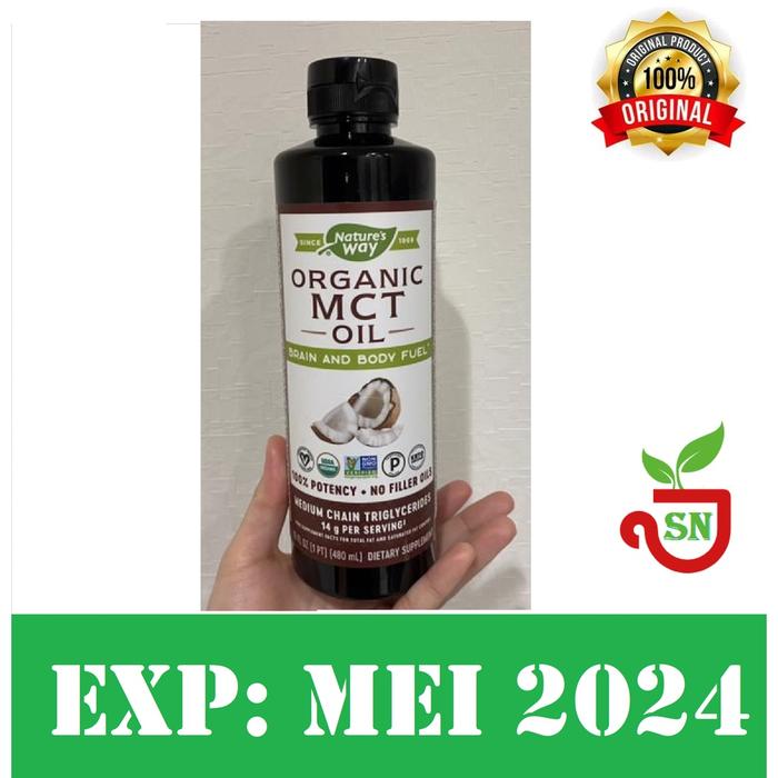 Nature's Way Organic MCT Oil 480 ml Minyak MCT Organik Natures way