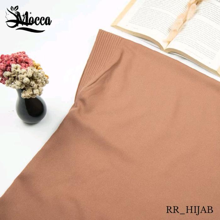 Hijab BergoHamidat XL Jersey Premium Hijab Jersey Sharii Bahan Good Quality Warna Variatif Merah Bat
