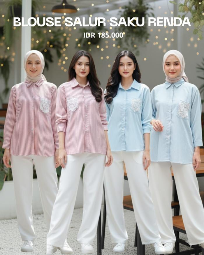 ATASAN BLOUSE KEMEJA GP-B32 SERIES BY GITA PELANGI FASHION MUSLIMAH TRENDY KEKINIAN