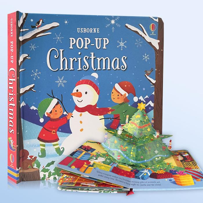Pop up Christmas Usborne English 3D Flap Picture Book Kids Reading