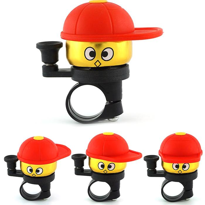 Lonceng Bersepeda Mini Bel Sepeda Keras Cincin Alarm Stang Bel Topi