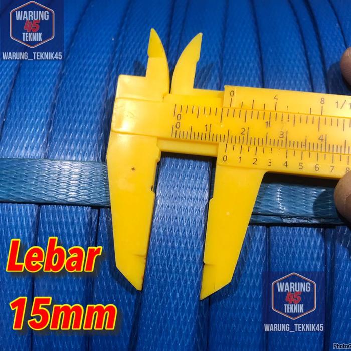 Plastik Strapping Straping Band 15 Mm Berat 7 Kg Tali Hijau Straping