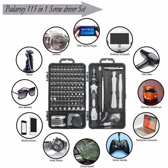 Obeng HP Set 115 in 1 Torx Kunci Set Alat Service Reparasi HP Full Set / Obeng Sevice HP Laptop / Ob
