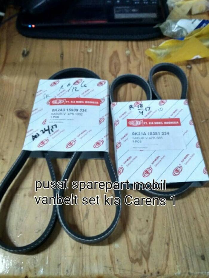 vanbelt set kia carens1 vanbelt set kia carens yali kipas set carens KI1