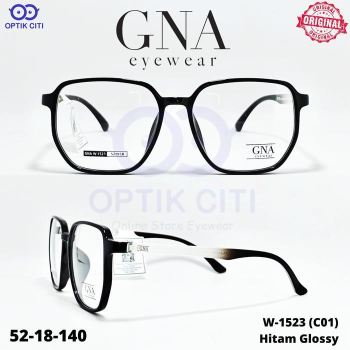 Frame Kacamata Pria Wanita Kotak Gna 1523 Eyewear Original Terbaru