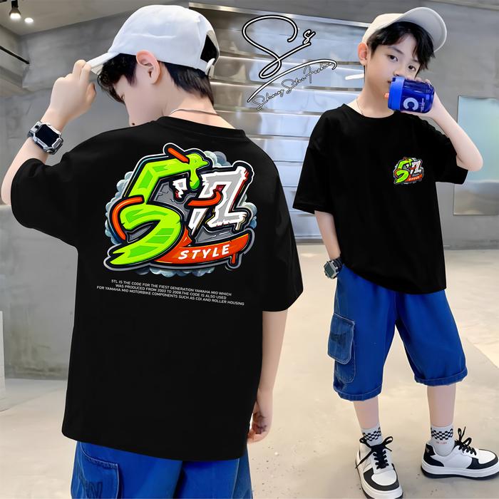 Kaos 5TL Motor Mio Style Distro Racing Cotton Combed 30s Pria Wanita - Ar24concept - Bulat, Kerah - 