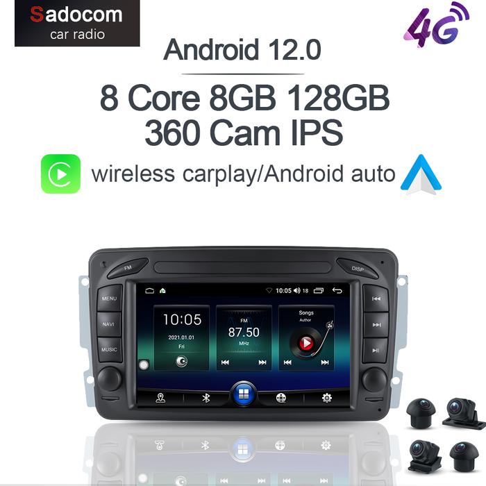 Pemutar DVD Mobil 8 "4G Carplay 2 Din Android 11.0 Pemutar DVD Mobil