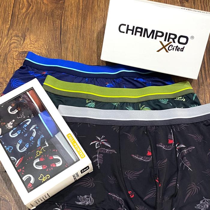 BX. Champiro Xcited ART.C0315C Celana Dalam Pria Bahan Fine Fabric dan Spandex Desain Unik