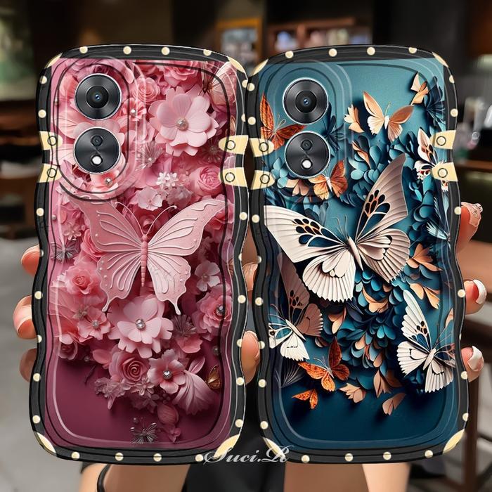 PS-K328 Case gelombang untuk type OPPO A60 A18 A38 A17 A17K A584G A585G A784G A785G A98 5G softcase 