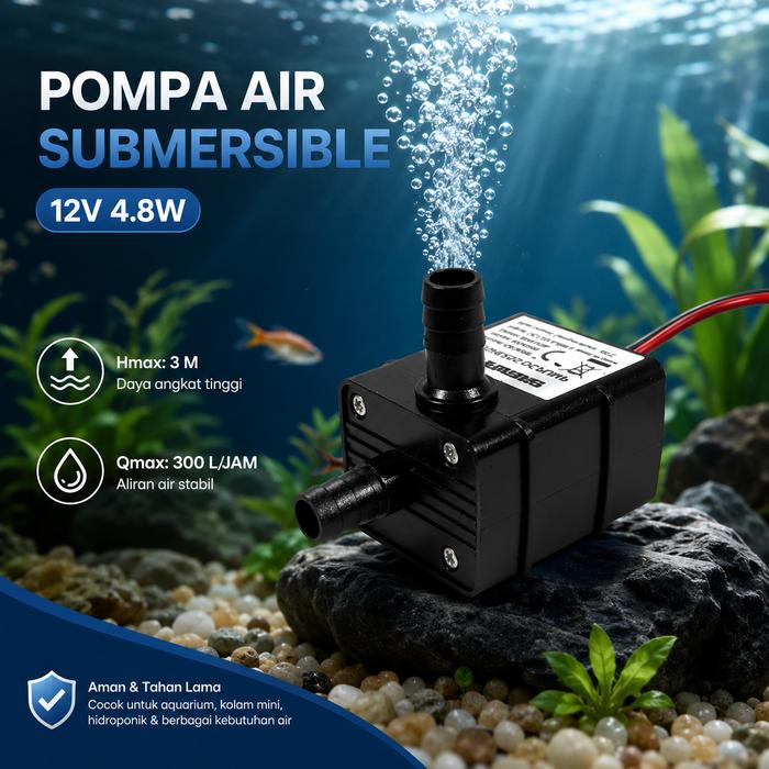 Ambar Mall | Pompa Air Akuarium | Submersible Pump Model Celup | Pompa Sirkulasi Air Akuarium