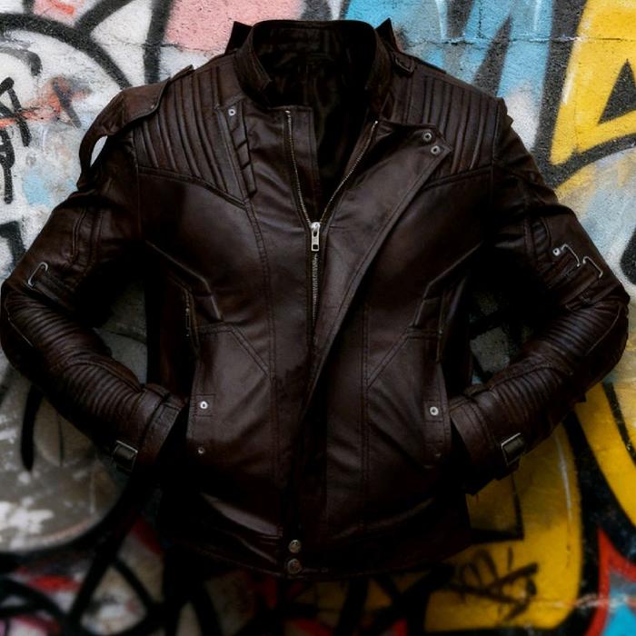 Jaket Kulit Sintetis X9CWO Musim Dingin Bahan Material Kulit Sintetis Jenis Viena High Quality Lapis