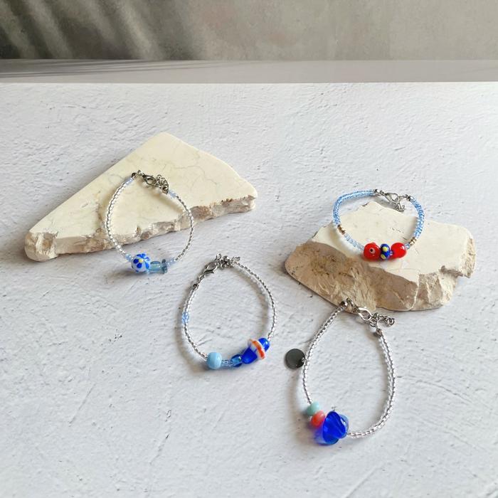 Wcraft.id Gelang Beads Wanita Manik Hiasan Elegan Aksesoris