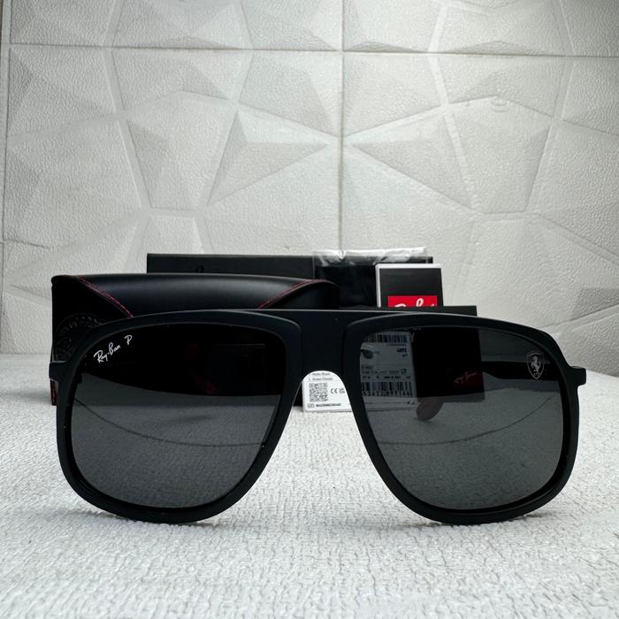 Kacamata Rayban Scuderia Ferrari RB4308M F602/71 64 Black Original
