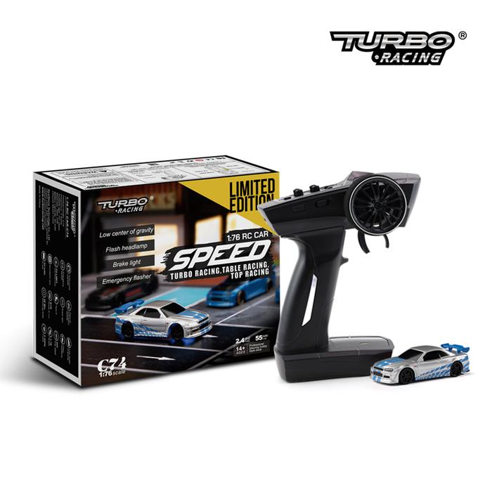 Turbo Racing 4CH 2.4GHZ 1:76 C74 Drift RC Sports Car RTR Kit Mini