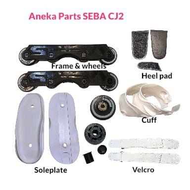 ANEKA PART UNTUK SEBA CJ2/CJ, SOLEPLATE, FRAME SET, RODA, CUFF, HEELPAD, VELCRO/POWERSTRAP CJ2, FRAM