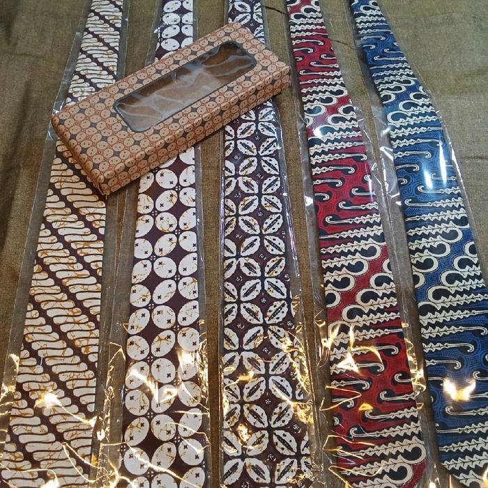 souvenir dasi batik motif parang Kawung bahan katun sudah dapet box