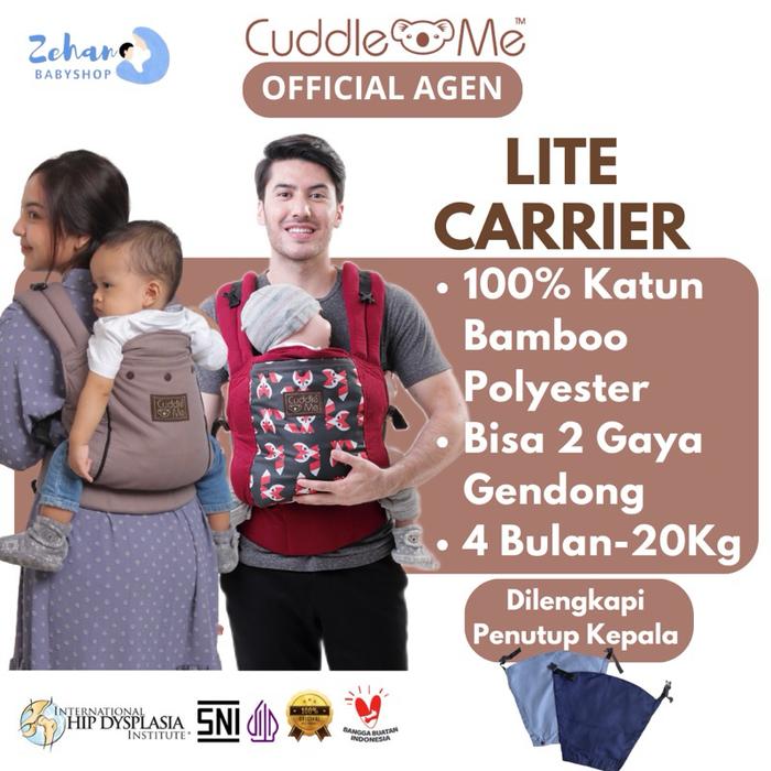 Cuddle Me Lite Carrier Gendongan Bayi Depan Baby Carrier M Shape Original CuddleMe Solid & Motif