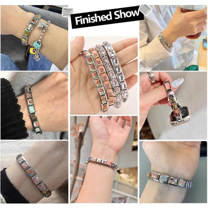 【READY】Italian Charm Bracelet, bella charm bracelet Gelang Pasangan Teleskop Fleksibel Cocok Semua U