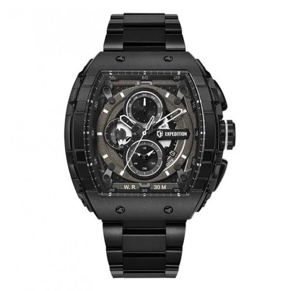 Expedition 6782 Full Black Man Steel MCBIPBA Jam Tangan Pria