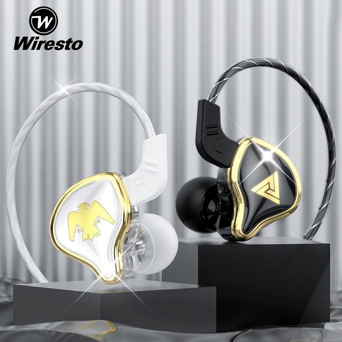Wiresto QKZ AK6 Headset Full Bass Jernih Original Earphone Quality