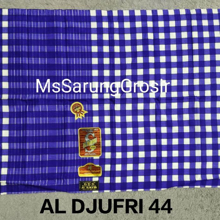 Sarung Al Djufri 555 Motif Kotak KDT Sandur Original Sutera