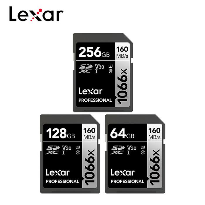 Original Lexar Professional SD Card 1066x 64GB 128GB 256GB Memory