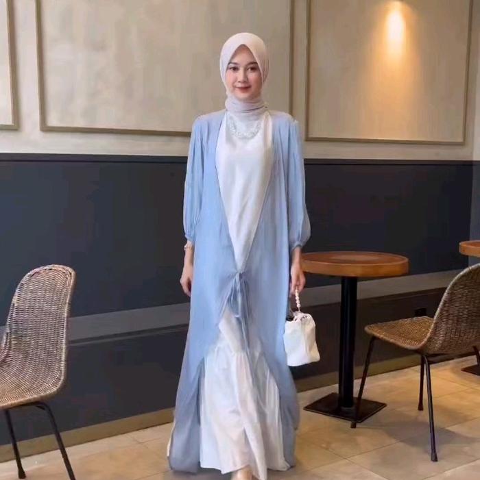 Brisa dress  outer /CHIOCHIOHIJAB / dress kondangan Bunga