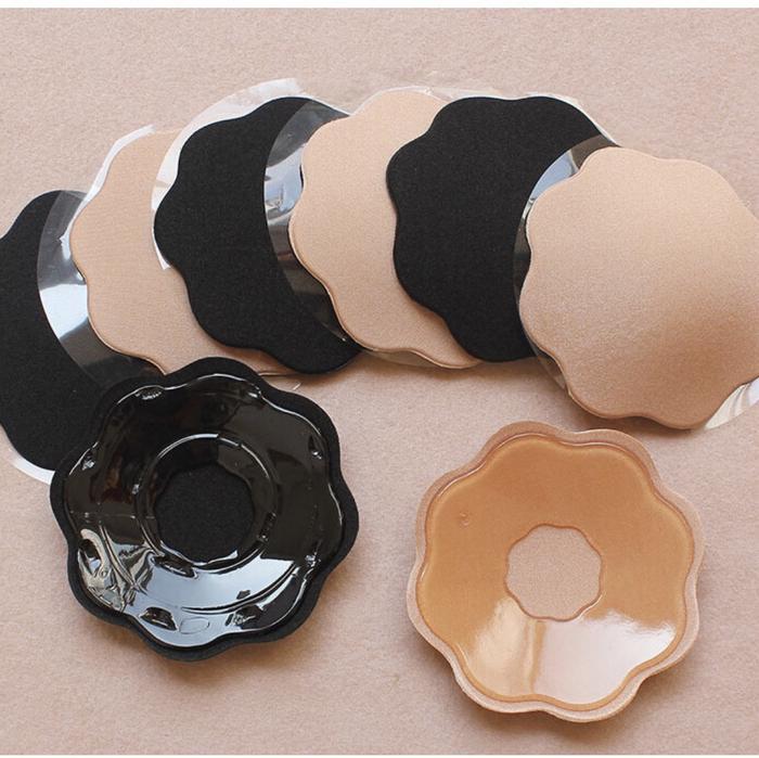 NIPPLE COVER PAD BRA PENUTUP PUTING BACKLESS BRA GEL SILICON SEAMLESS - Bunga