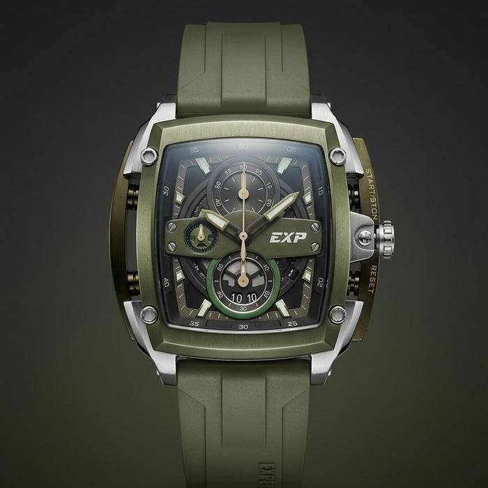 EXPEDITION E3008 HIJAU ARMY KARET JAM TANGAN COWOK ORIGINAL