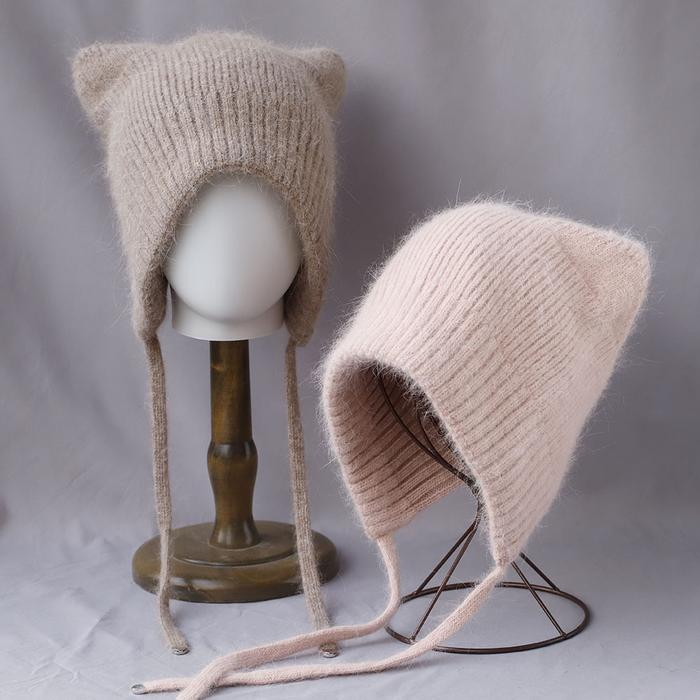 Warm Cashmere Fur hat outdoor deep with ears soviet wtaps hats for women's winter Rattan hat fleece