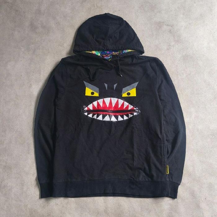 Sweater hoodie pria elstinko hitam bekas