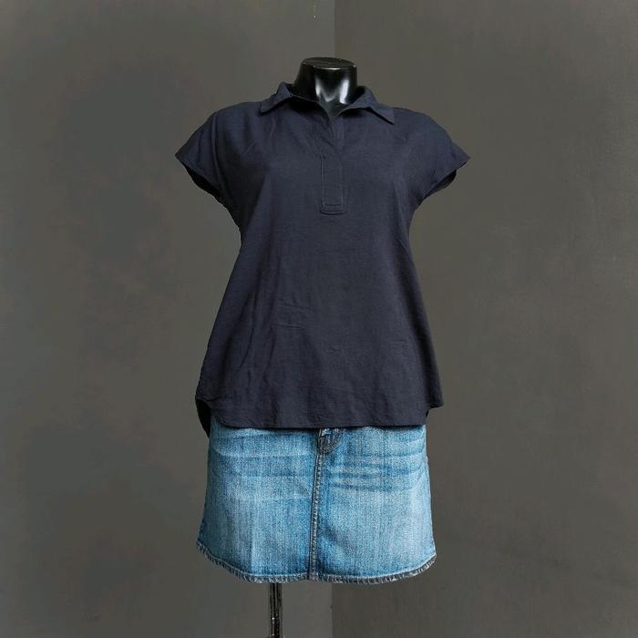 ATG LINEN SHORT SLEEVE BLOUSE