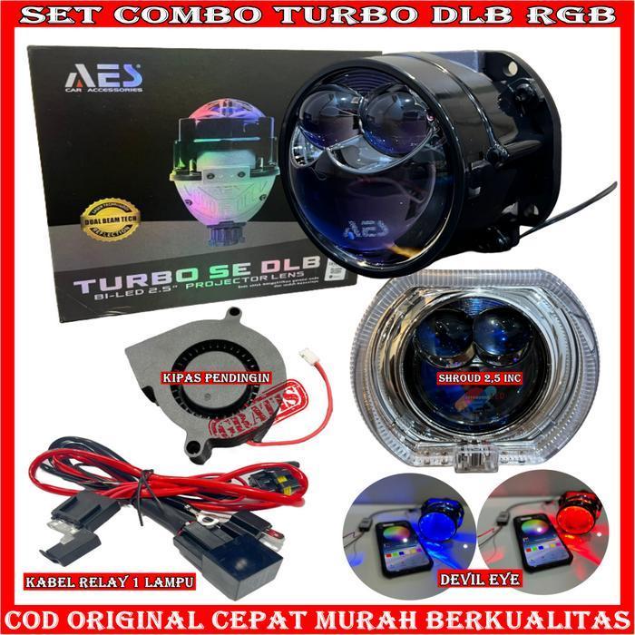 COMBO PAKET HEMAT BILED TURBO SE 75 WATT ORIGINAL BILED  WST AES PAKETAN SHROUD 2,5 INCHI | BILED PR
