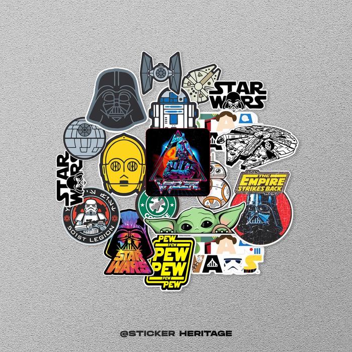 STICKER STIKER PACK STAR WARS | STIKER TUMBLER HP | STICKER AESTHETIC STICKER LAPTOP stiker pack sti