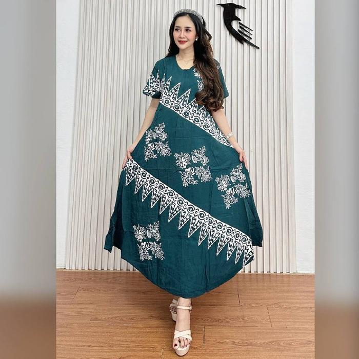 Gudang konveksi daster panjang motif batik murah lengkap pekalongan