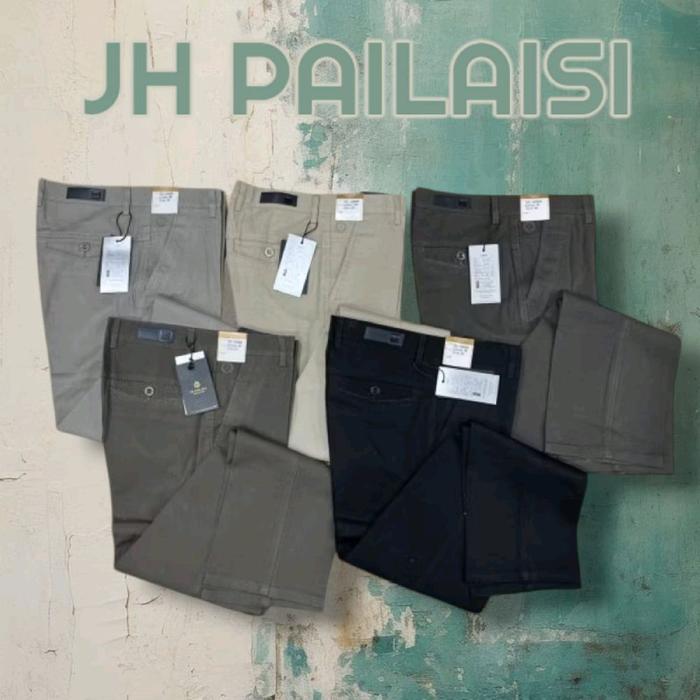 JH PAILAISI Celana Officer Pria Original Katun Formal untuk Tampilan Profesional