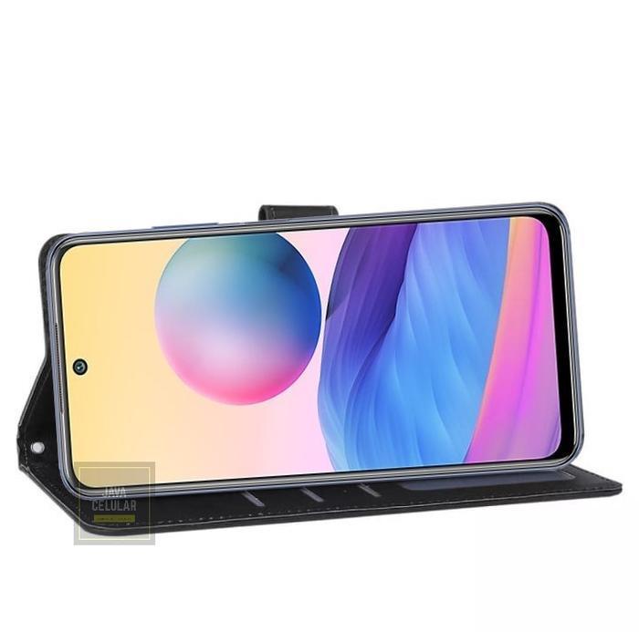 Flip Case Untuk Xiaomi Redmi Note 10 5G Flip Case Kulit - Casing Dompet Case Wallet Leather Case Pon