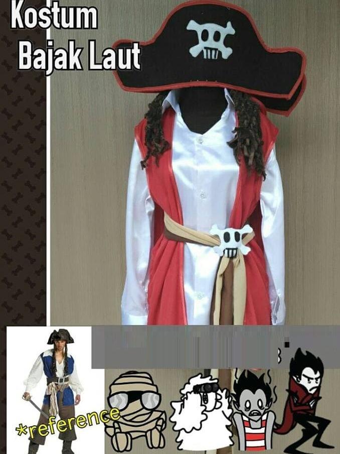 Kostum Bajak Laut Dewasa Kostum Cosplay Bajak Laut Pria Dewasa