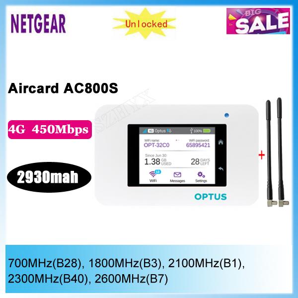 Unlocked Netgear Aircard 800S (AC800S) 450Mbps LTE Cat.9 Mobile