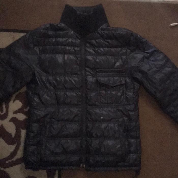 Jaket bulang Uniqlo Hitam Pria Tebal Waterproof Casual Bomber