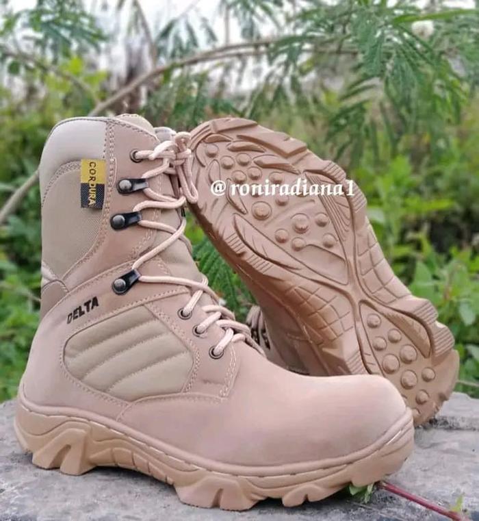 sepatu safety pria wanita delta tactical pdl pol pp porli 8inc