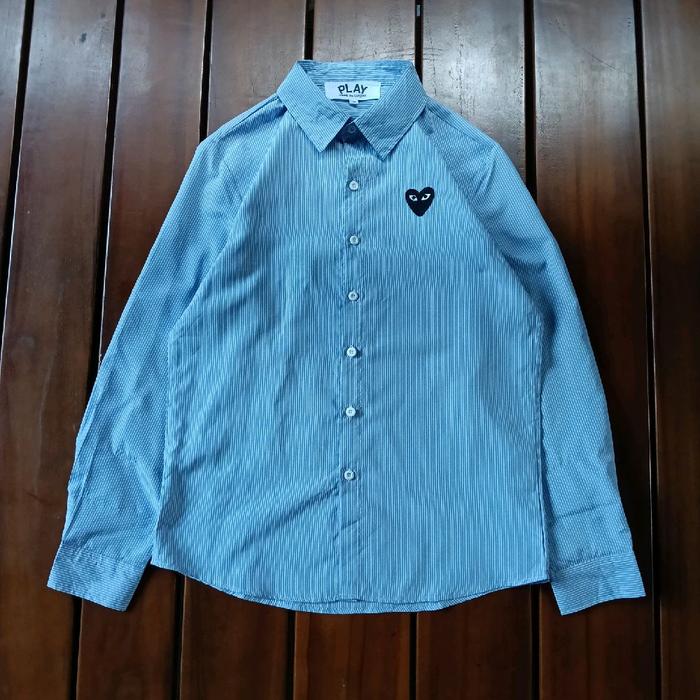 Kemeja Stripe Play CDG Second