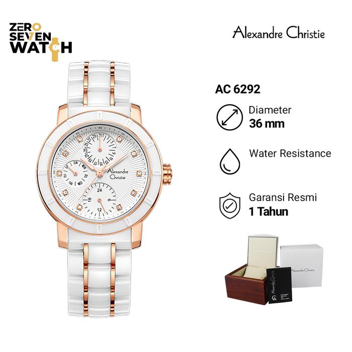 Jam Tangan Wanita Alexandre Christie AC6292 Passion AC 6292 Ceramic Original Garansi Resmi 1 Tahun W