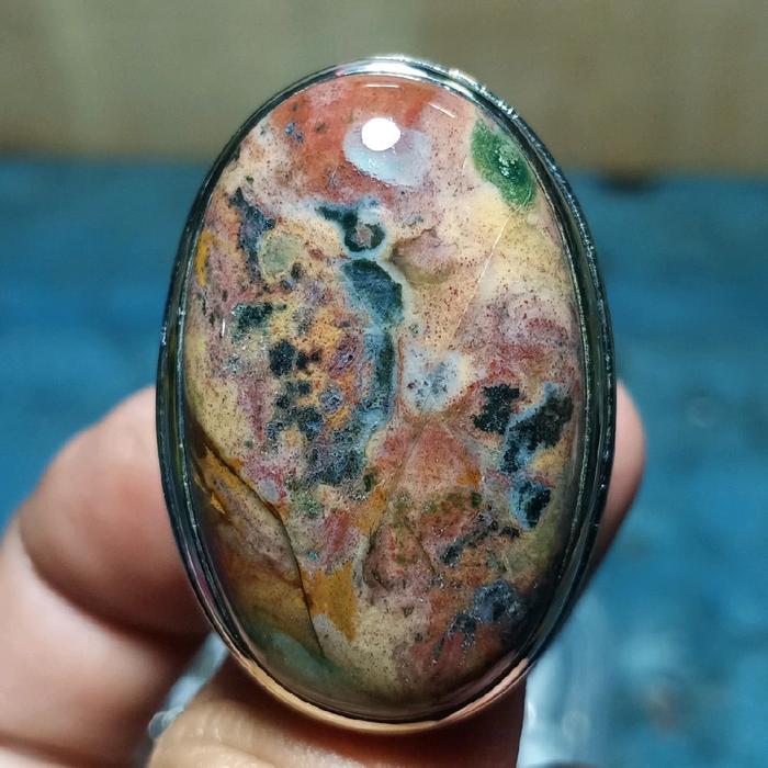 Batu Pancawarna - Akik Pancawarna - Baty Akik Pancawarna - Cincin Batu Pancawarna