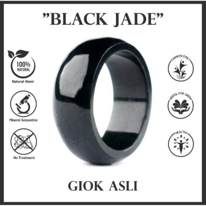 C✅CICIN KESEHATAN PRIA WANITA BATU GIOK HITAM OR NATURAL JADE